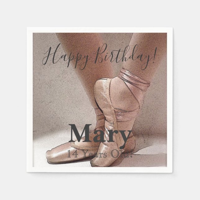 HAMbWG - Ballet Image Napkin (Front)