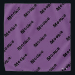 HAMbWG - Bandanna - Your Words or Name<br><div class="desc">HAMbyWhiteGlove - Your words with any colour background!</div>