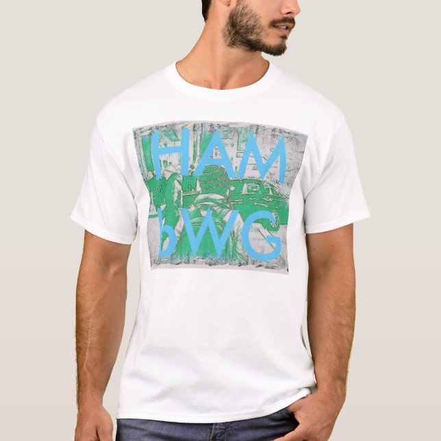 HAMbWG Basic American Apparel T-Shirt - BP Green (Front)