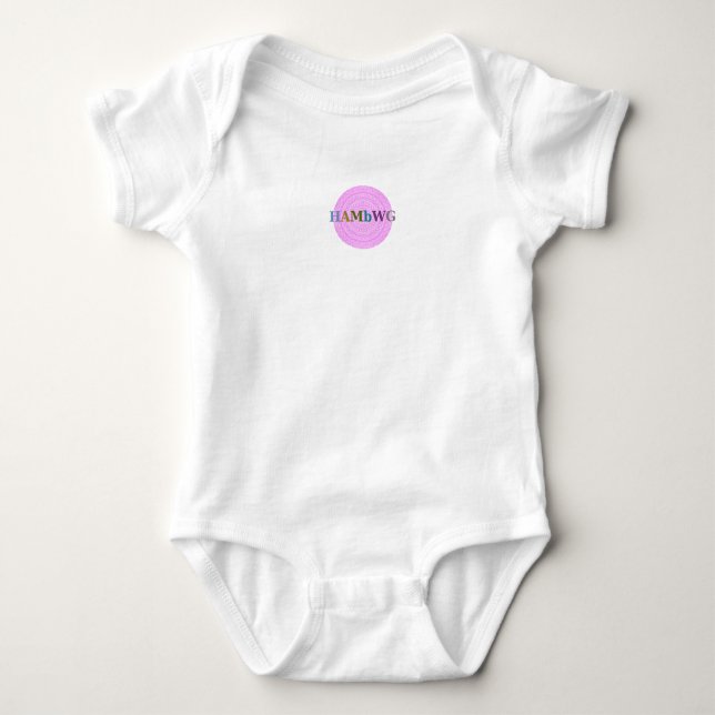 HAMbWG - Boho Baby - Light Pink Bodysuit (Front)