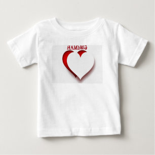 HAMbWG - Children's T Shirt - 3 D Heart Red Logo