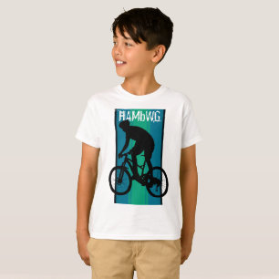 HAMbWG - Children's  T Shirt -  Aqua Bike Rider