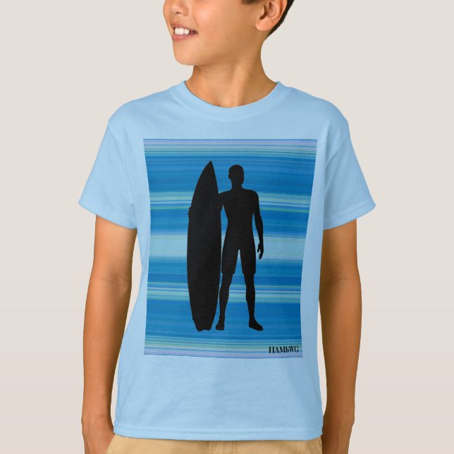 HAMbWG - Children's  T Shirt - Blue Gradients (Front)