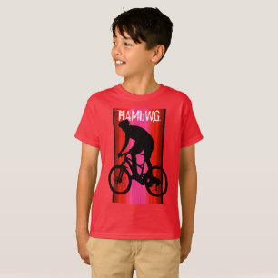 HAMbWG - Children's  T Shirt -  Red Bike Rider