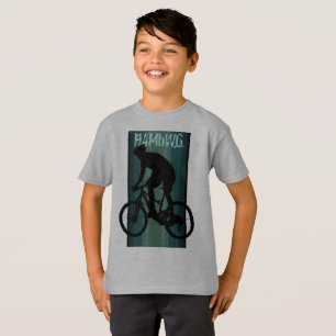 HAMbWG - Children's  T Shirt -  Teal  Bike Rider