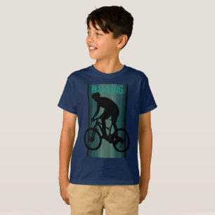 HAMbWG - Children's T Shirt - Teal Bike Rider