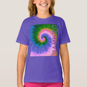 HAMbWG - Children's T Shirt - Tie Dye with Purple
