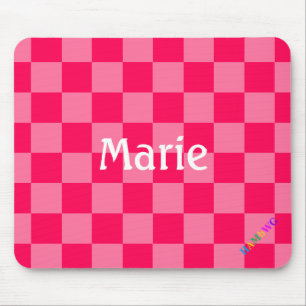 HAMbWG - Computer Mouse - Hot Pink Chequered Pad