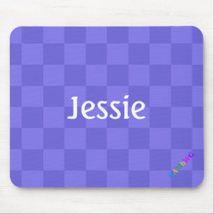 HAMbWG - Computer Mouse - Purple Chequered Diagona Pad