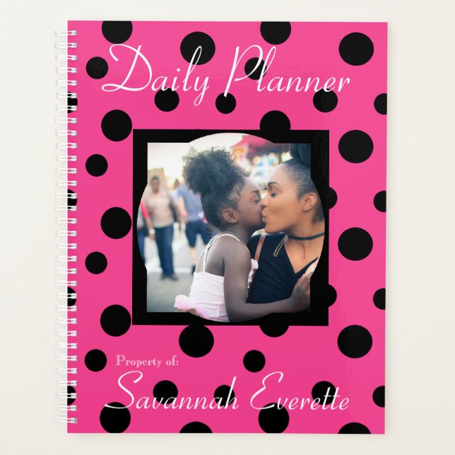 HAMbWG - Daily Planner - Photo with Polka Dots (Front)
