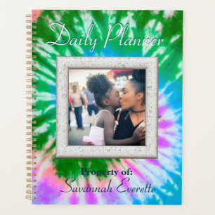 HAMbWG - Daily Planner - Tie Dye -Photo with colou
