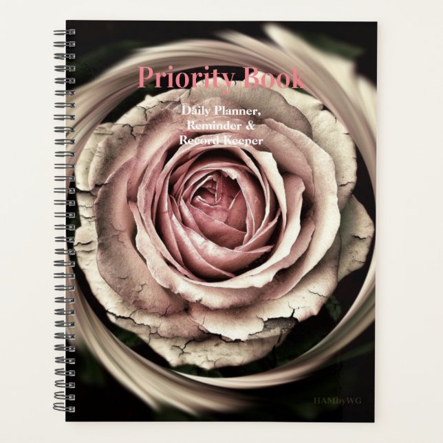 HAMbWG - Daily Planner - Vintage Rose (Front)