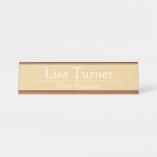 HAMbWG - Desk Name Plate - Name and title