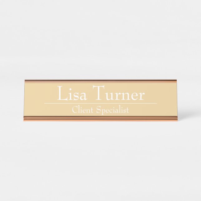 HAMbWG - Desk Name Plate - Name and title (Front)