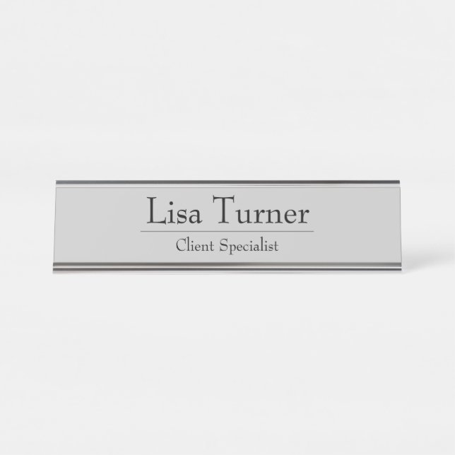 HAMbWG - Desk Name Plate - Name and title (Front)