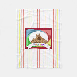 HAMbWG - Fleece Blanket - HAM Squirrel Primary