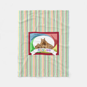 HAMbWG - Fleece Blanket - HAM Squirrel Primary