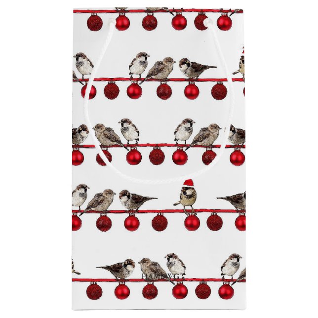 HAMbWG - Gift Bags - Sparrows & Christmas Ornament (Back)