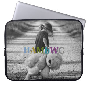HAMbWG Girl with Teddy Bear - Neoprene Sleeve