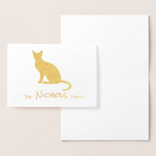 HAMbWG - Gold Foil Card - Cat W Family Name!