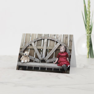 HAMbWG - Greeting Card - Little Girl w Teddy