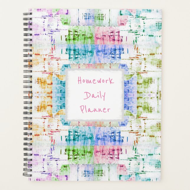 HAMbWG - Homework Daily Planner - Mixed Colour (Front)