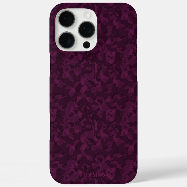HAMbWG  I pad  - Raspberry Camouflage Case-Mate iPhone Case (Back)