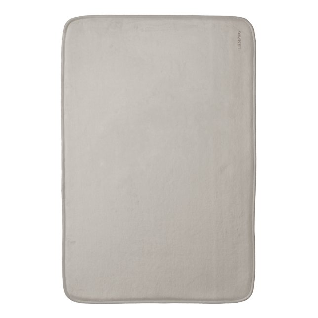 HAMbWG - Large Bath Mat - Lightest Taupe Grey (Front Vertical)