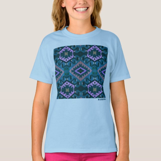 HAMbWG - Long Sleeve T-Shirt - Blue Hipster (Front)