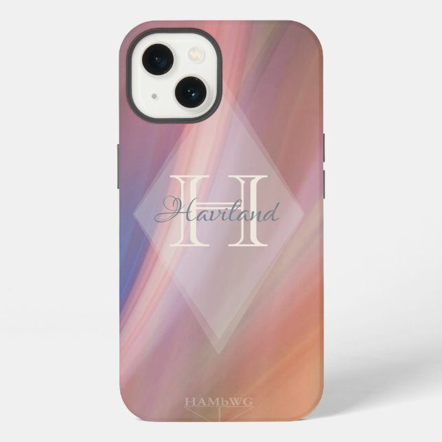 HAMbWG Monogram Candlelight Design iPhone Case (Back)