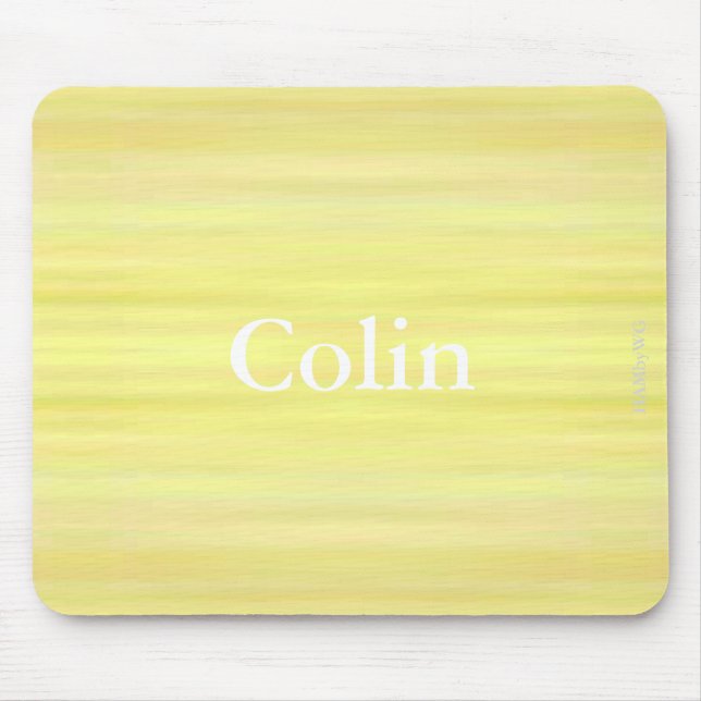 HAMbWG - Mouse Pad - Bright Pale Yellow Wash (Front)