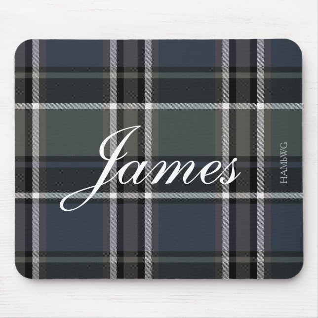 HAMbWG - Mousepad - BluePlaid (Front)