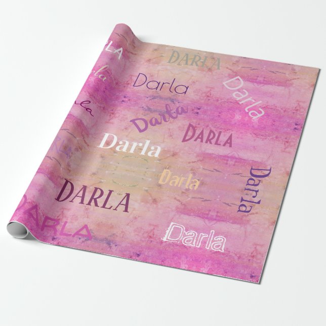 HAMbWG Name Birthday Gift Wrap HAMbWG (Unrolled)