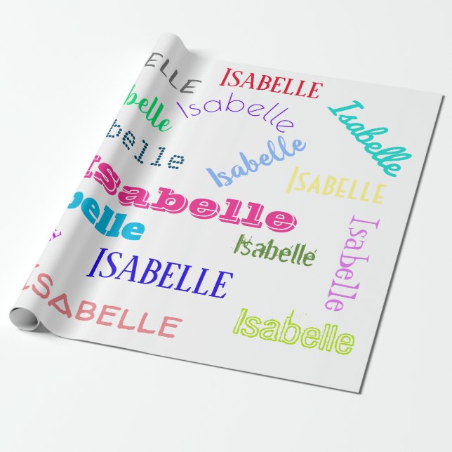 HAMbWG Name Wrapping Paper (Unrolled)
