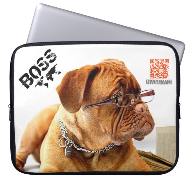 HAMbWG- Neoprene Laptop Sleeve - BOSS (Front)