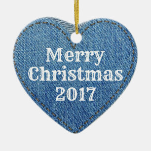 HAMbWG - Ornament - Heart Denim Image