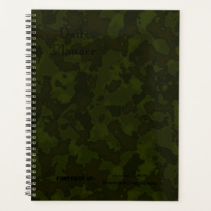 HAMbWG - Photo Daily Planner -  Green Camoflage