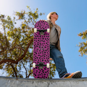 HAMbWG Pink Leopard Skateboard