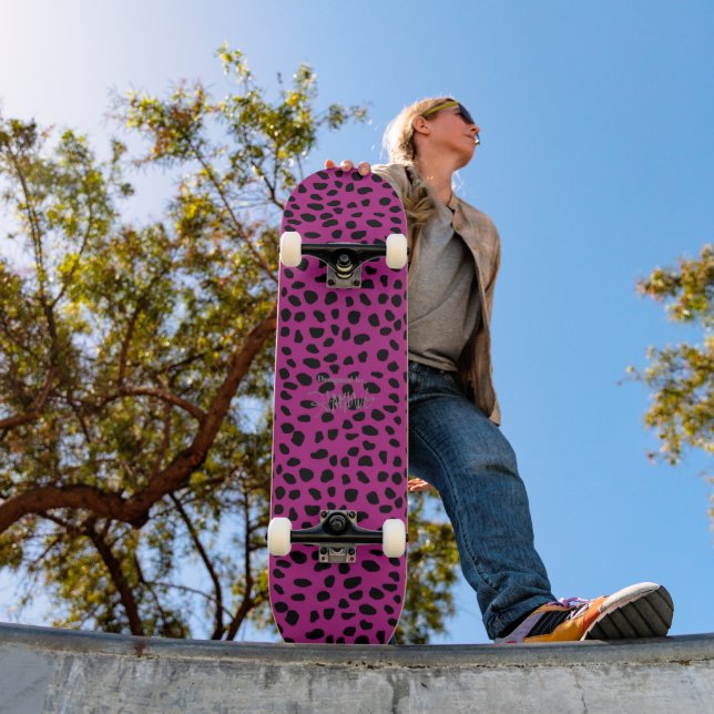 HAMbWG Pink Leopard Skateboard (Outdoor 1)