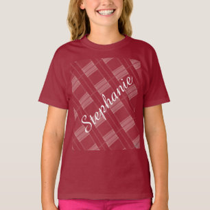 HAMbWG - Plaid Background Name T-Shirt