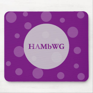 HAMbWG Polka Dots on any colour background Mouse Pad