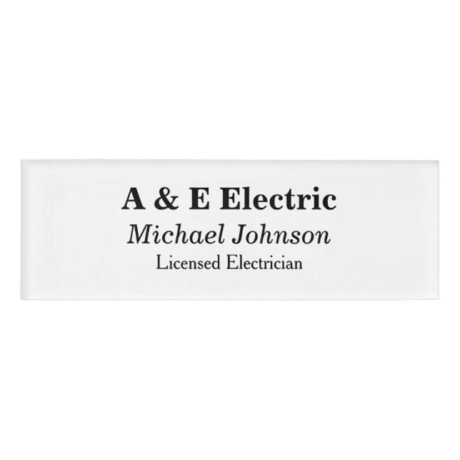 HAMbWG Professional Identification Name Tag (Front)