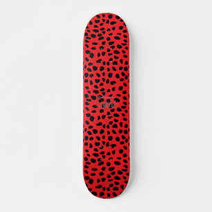 HAMbWG Red Leopard Skateboard