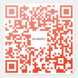 HAMbWG - Stickers - Red QR Logo