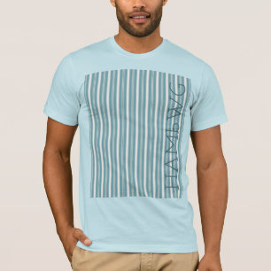 HAMbWG - T-Shirt - Aqua Stripe