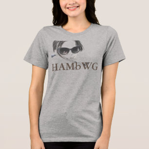 HAMbWG - T-Shirts - HAMbWG B W Face w  Logo 4
