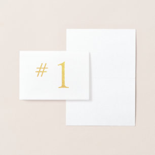 HAMbWG - Table Number in Foil