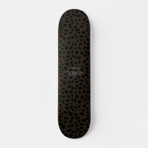 HAMbWG Taupe Leopard Skateboard
