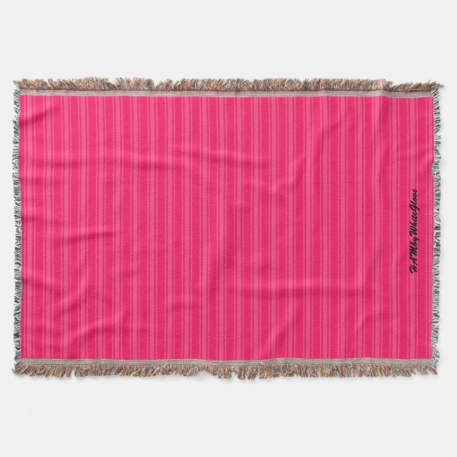 HAMbWG Throw Blanket - Pink/Pink (Front)
