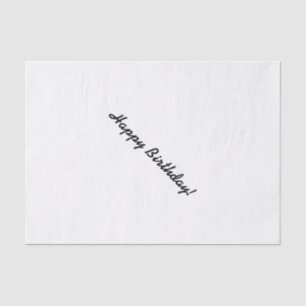 HAMbWG Tissue Paper - White -Happy Birthday
